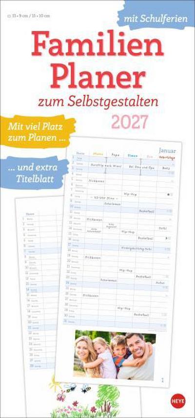 Familienplaner zum Selbstgestalten 2027