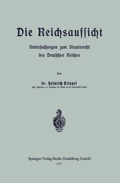 Die Reichsaufsicht