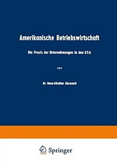Amerikanische Betriebswirtschaft