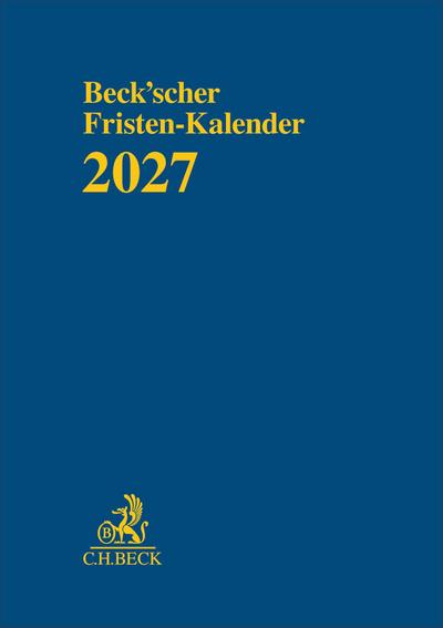 Beck’scher Fristen-Kalender 2027
