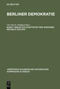 Berlin als Hauptstadt der Weimarer Republik 1919-1933