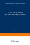 Untersuchungen über den Kunstgesang