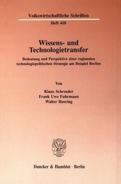 Wissens- und Technologietransfer.
