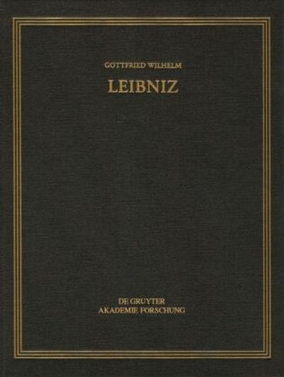 Gottfried Wilhelm Leibniz: Sämtliche Schriften und Briefe. Allgemeiner politischer und historischer Briefwechsel August 1705 - April 1706