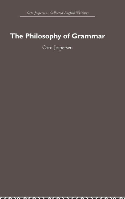 The Philosophy of Grammar