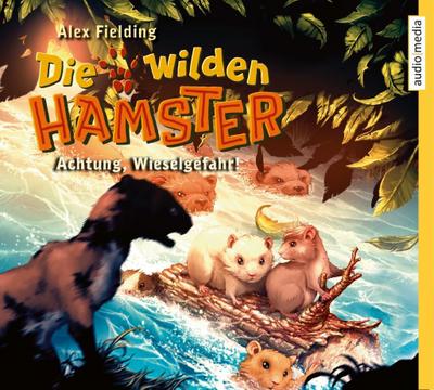 Die wilden Hamster - Achtung Wieselgefahr!, 2 Audio-CDs