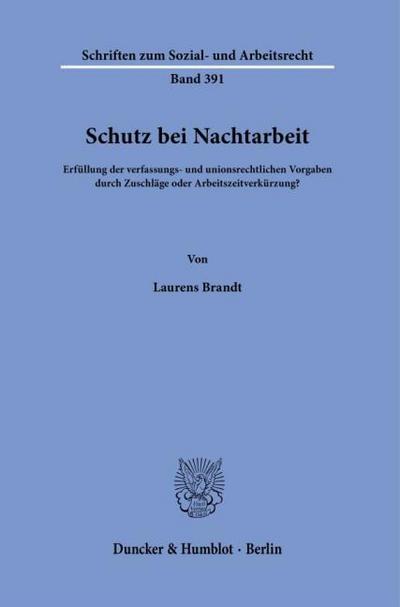 Schutz bei Nachtarbeit