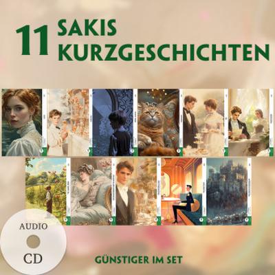 11 Sakis Kurzgeschichten (11 Bücher + Audio-CDs) - Frank-Lesemethode - Kommentierte zweisprachige Ausgabe Englisch-Deutsch, m. 11 Audio-CD, m. 11 Audio, m. 11 Audio, 11 Teile