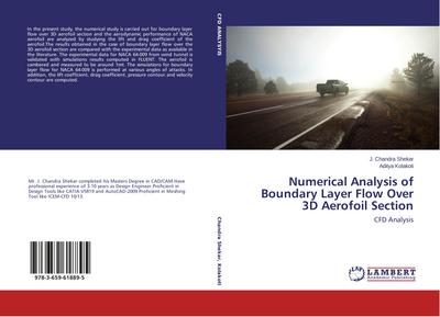 Numerical Analysis of Boundary Layer Flow Over 3D Aerofoil Section