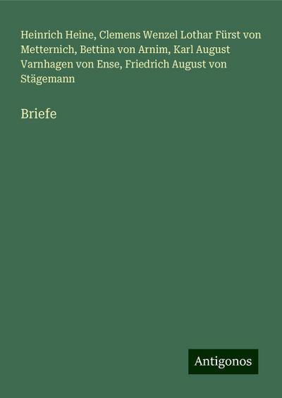 Heine, H: Briefe
