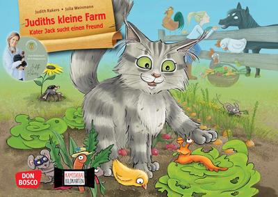 Judiths kleine Farm. Kater Jack sucht einen Freund. Kamishibai Bildkartenset, m. 1 Beilage