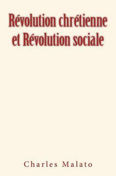 Révolution chrétienne et Révolution sociale