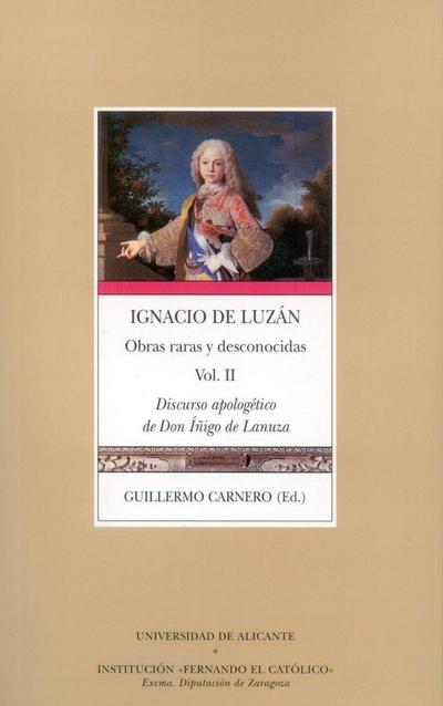 Obras raras y desconocidas : discurso apologético de Don Íñigo de Lanuza