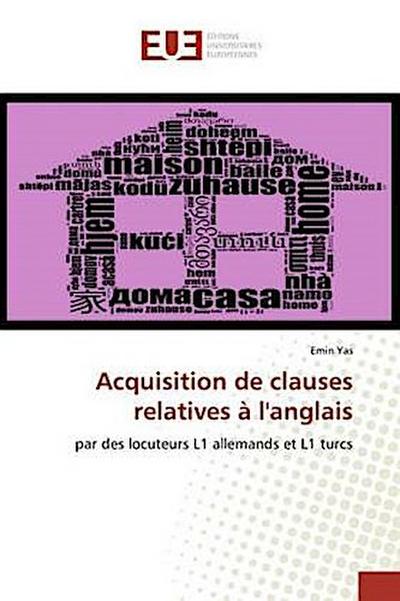 Acquisition de clauses relatives à l’anglais