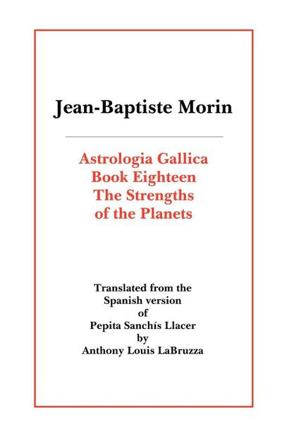 Astrologia Gallica Book Eighteen