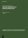 Sociolinguistics / Soziolinguistik. Volume 1