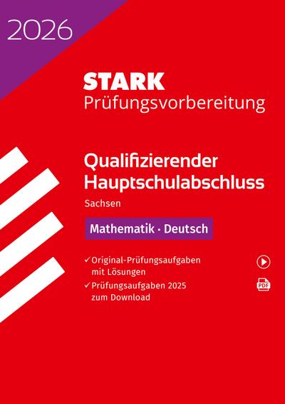 STARK Mathematik, Deutsch - Qualifizierender Hauptschulabschluss 2026 Sachsen - Prüfungsvorbereitung