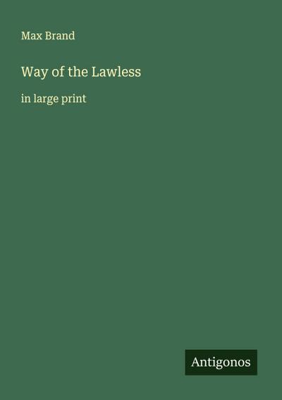 Way of the Lawless