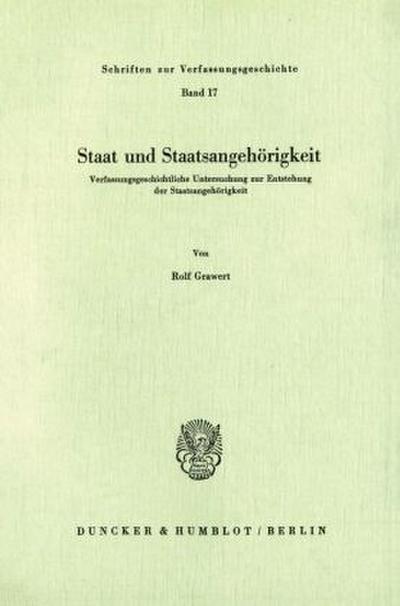 Staat und Staatsangehörigkeit.
