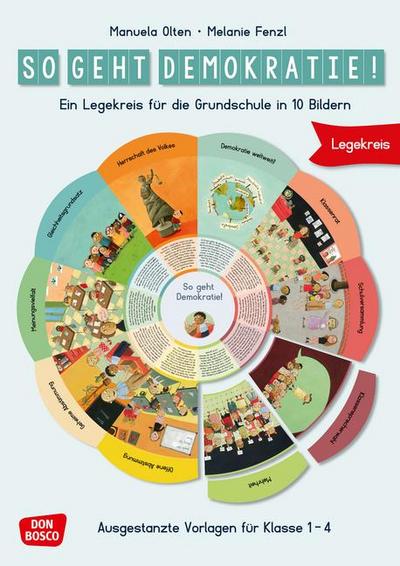 So geht Demokratie! Legekreis für die Grundschule in 10 Bildern