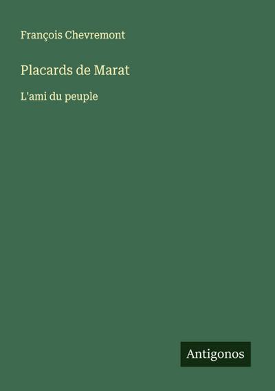 Placards de Marat