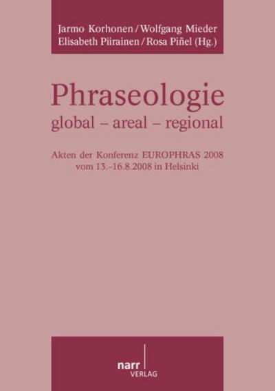 Phraseologie global, areal, regional