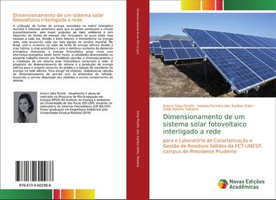 Dimensionamento de um sistema solar fotovoltaico interligado a rede