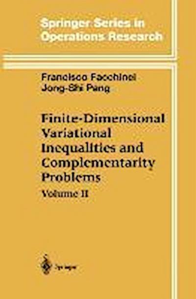 Finite-Dimensional Variational Inequalities and Complementarity Problems