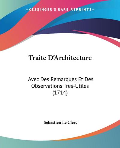 Traite D’Architecture