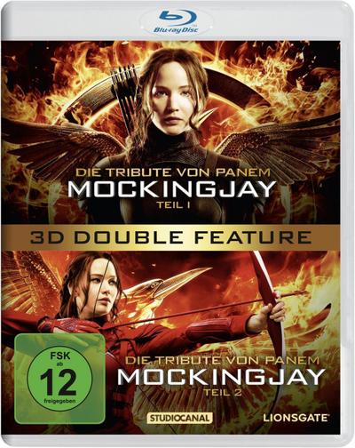 Tribute von Panem 3 1&2 3D(BR)Mockingjay DOUBLE FEATURE, 2Disc