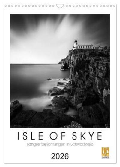 Isle of Skye - Langzeitbelichtungen in Schwarzweiß (Wandkalender 2026 DIN A3 hoch), CALVENDO Monatskalender
