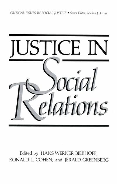 Justice in Social Relations