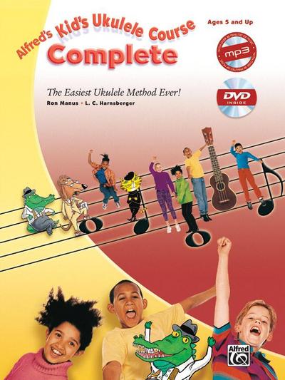 Alfred’s Kid’s Ukulele Course Complete, m. 1 MP3-CD + 1 DVD