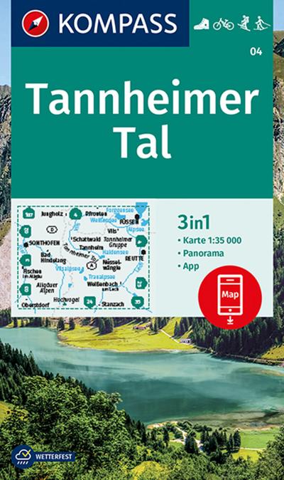 KOMPASS Wanderkarte 04 Tannheimer Tal