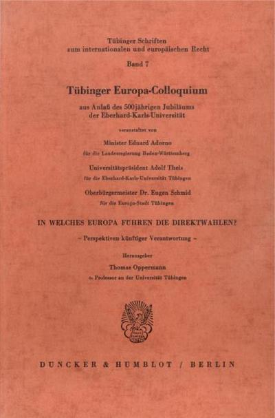 In welches Europa führen die Direktwahlen?