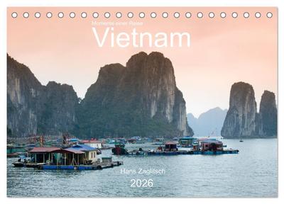 Vietnam - Momente einer Reise (Tischkalender 2026 DIN A5 quer), CALVENDO Monatskalender
