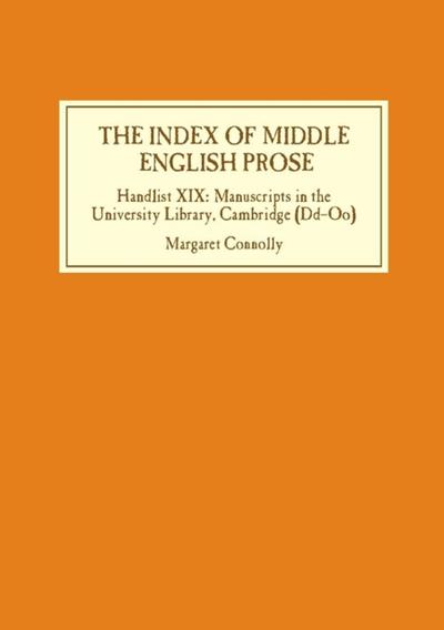 The Index of Middle English Prose