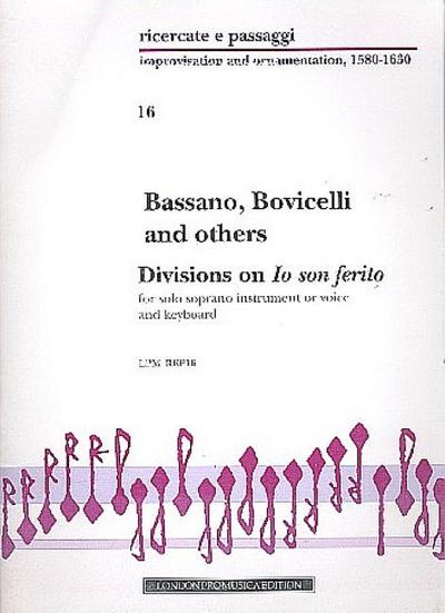 Divisions on ’Io son ferito’for solo soprano instrument (voice) and keyboard