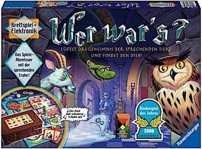 Ravensburger Kinderspiel Wer war’s, Gesellschafts- und Familienspiel, für Kinder und Erwachsene, Kinderspiel des Jahres, für 2-4 Spieler, ab 6 Jahren