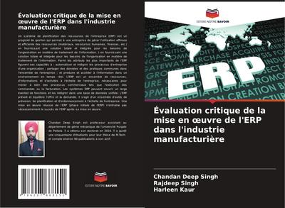 Évaluation critique de la mise en ¿uvre de l’ERP dans l’industrie manufacturière