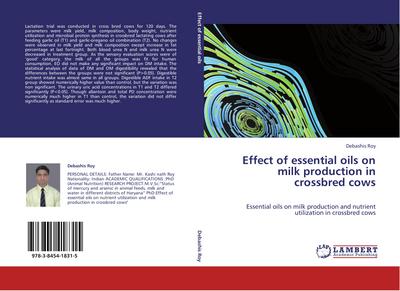 Effect of essential oils on milk production in crossbred cows