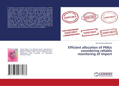 Efficient allocation of PMUs considering reliable monitoring of import