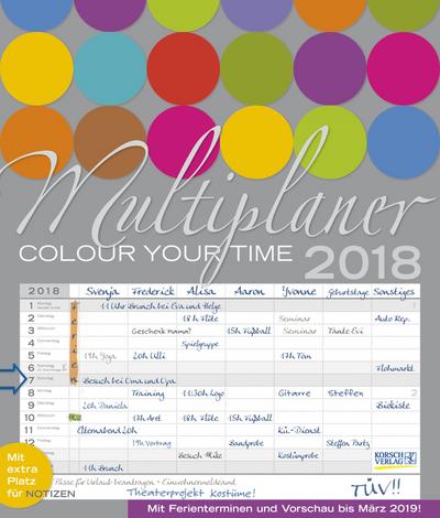 Multiplaner - Colour your time 2018