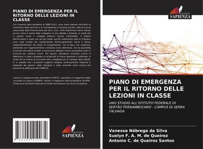 PIANO DI EMERGENZA PER IL RITORNO DELLE LEZIONI IN CLASSE