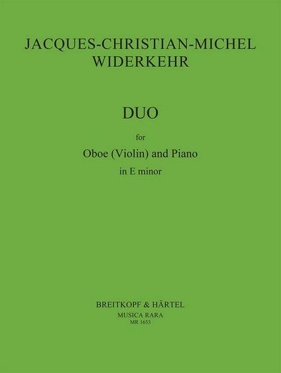Duo e Minorfor oboe and piano