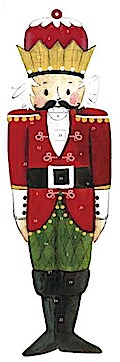 Adventskalender mit Stanzung Nussknacker