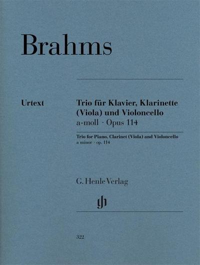 Trio für Klavier, Klarinette (oder Viola) und Violoncello a-Moll op.114, Partitur