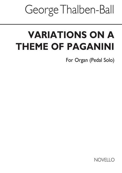 Variations on a theme of Paganinifor organ (pedal solo)