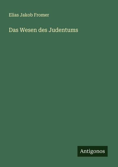 Das Wesen des Judentums