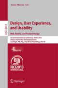 Design, User Experience, and Usability: Web, Mobile, and Product Design